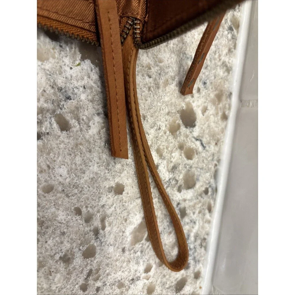 Free‎ People Vegan Leather Brown Wallet Wristlet